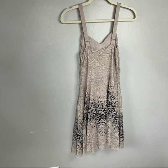 Free People Flocked Lace Dress Fit and Flare Sleeveless Small - Picture 6 of 15